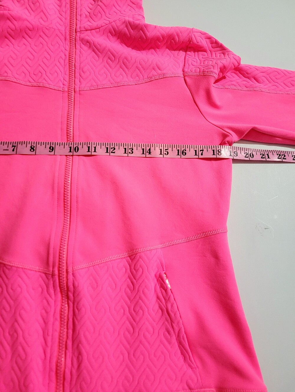 Trina Turk Recreation Activewear Set Jacket & Crop Leggings Pink Black Women L - Picture 6 of 16